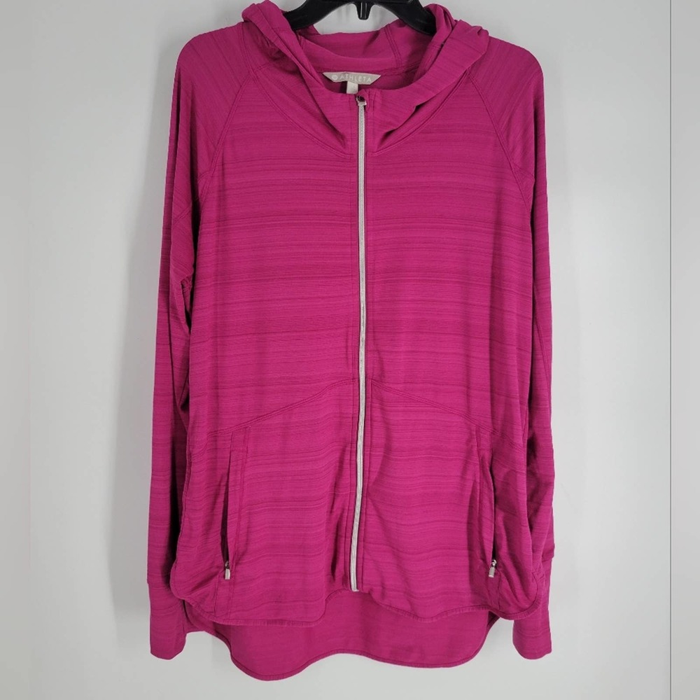 Athleta Pink Hooded jacket